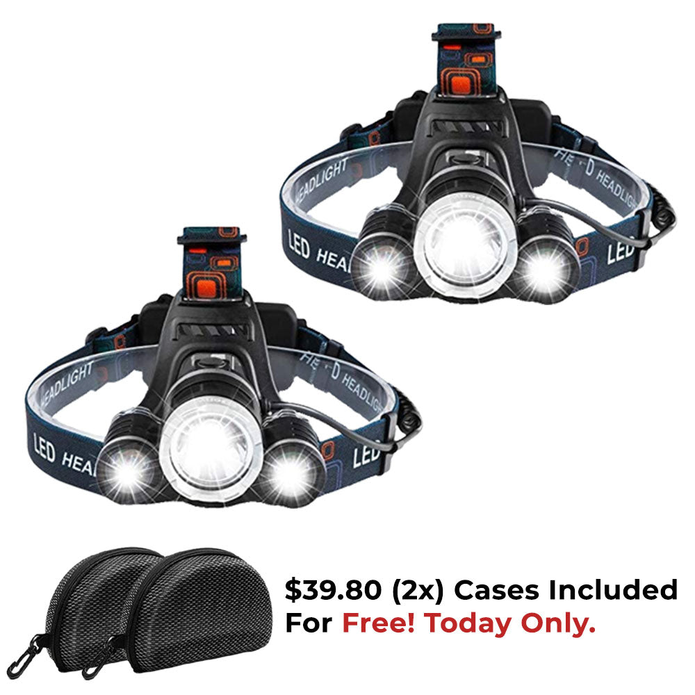 Ultra Lumens Headlamp Waterproof Flashlight