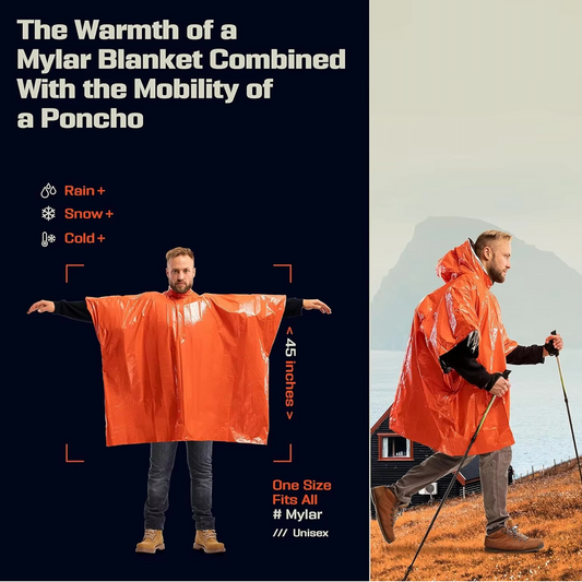 Emergency Rain Poncho – Ultimate Waterproof