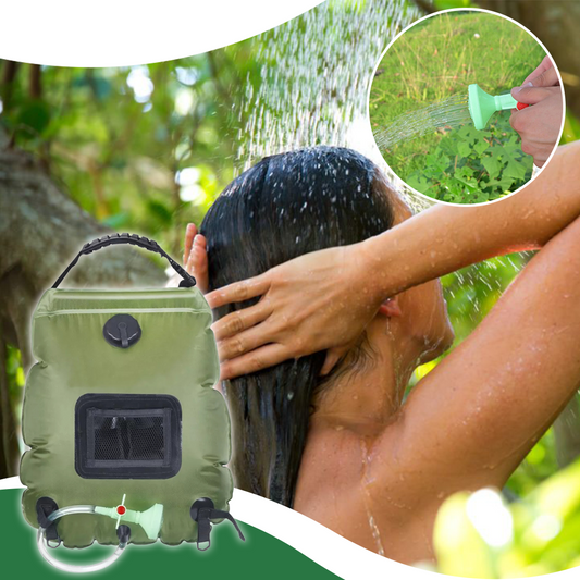 Solar Heated Outdoor Shower